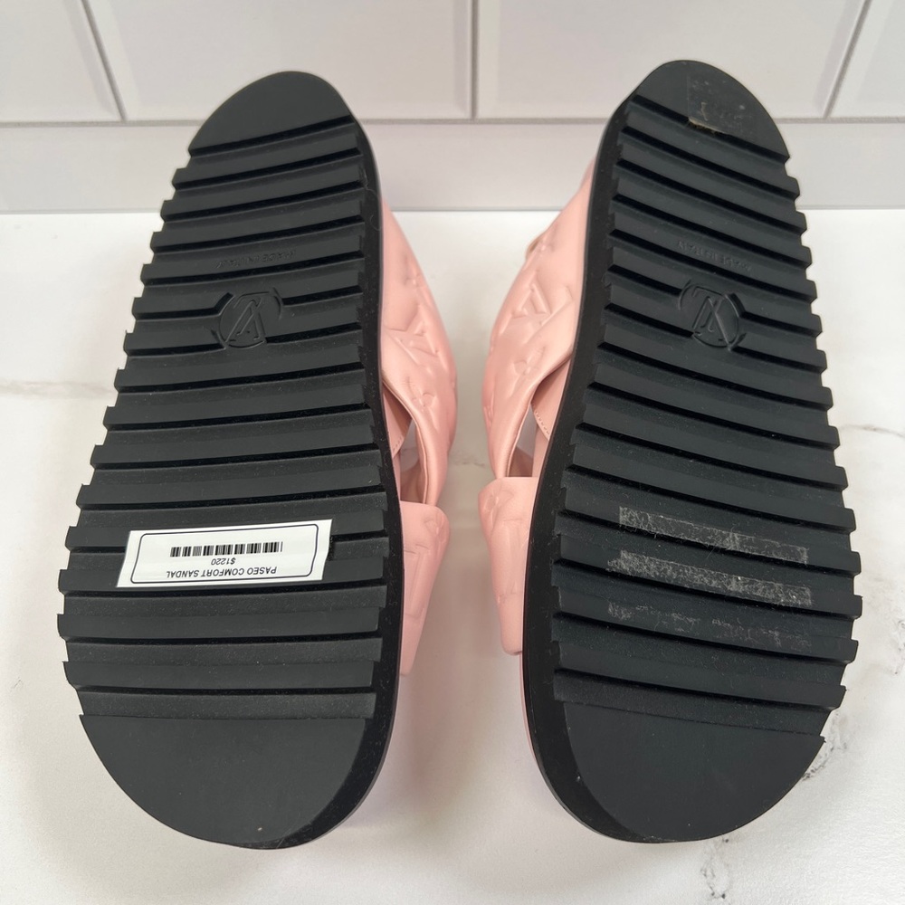 LV Louis Vuitton Leather Paseo Strap Comfort Mules Mule Sandals Sandal - Picture 4 of 8